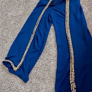 NWOT Soft Surroundings Hand Beaded Resort Wrap Pants. Size Tall Small. RTL $129